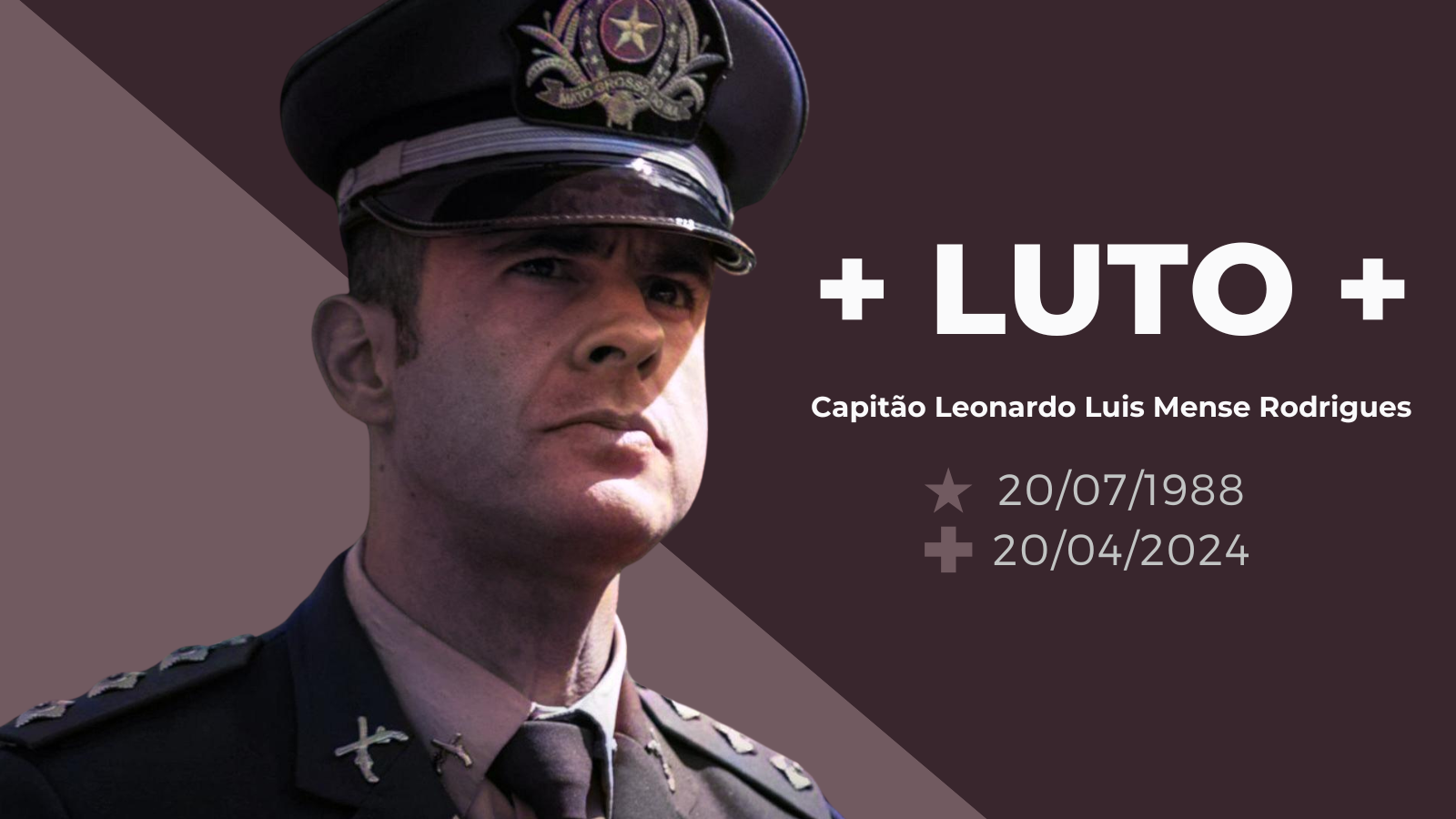 Nota de pesar: Capitão Leonardo Luis Mense Rodrigues