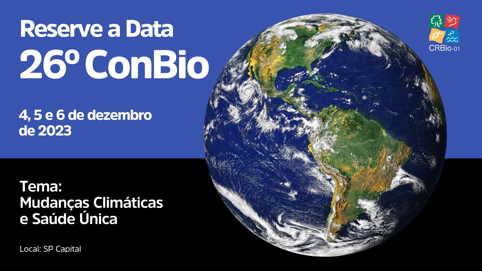 26º ConBio - Reserve a Data!