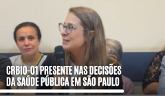 CRBio-01 presente nas decis&otilde;es  da sa&uacute;de p&uacute;blica em S&atilde;o Paulo